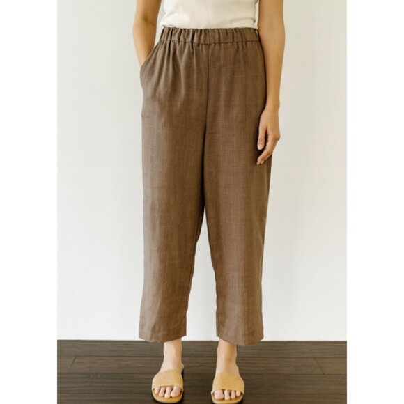 Arts & Science Brown Wool Bulky Balloon High Waist Trouser Pants